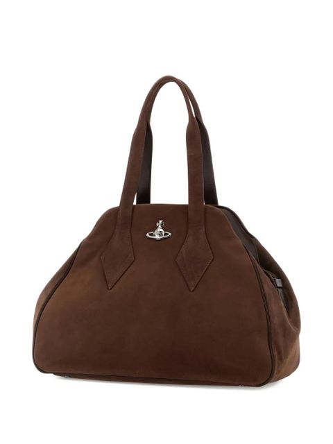 Vivienne Westwood large Yasmine tote bag - D402|CHOCOLATEBROWN