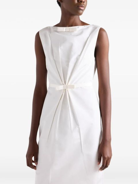 Prada faille dress - White