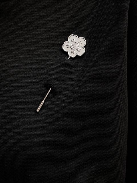 Kenzo bluza bawełniana damska kolor czarny z aplikacją FF52SW1744MF.99J