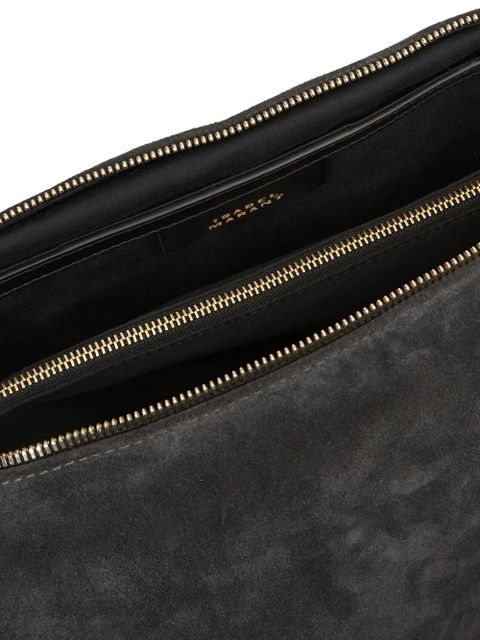 ISABEL MARANT Leyden suede shoulder bag - Grey