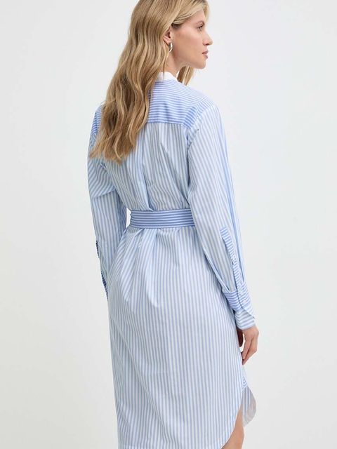 BOSS sukienka bawełniana