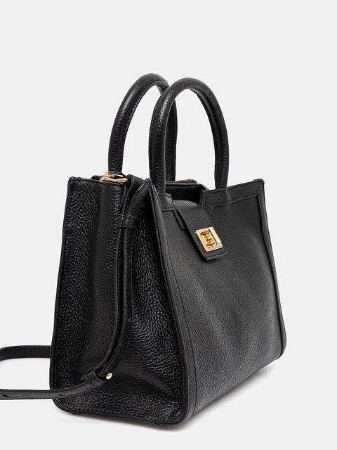 Geox torebka skórzana LEONORY kolor czarny D35KQA 00046