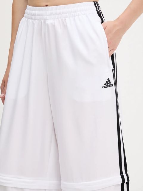adidas Originals spodnie dresowe Oversized Trackpants damskie kolor biały z aplikacją KE7571