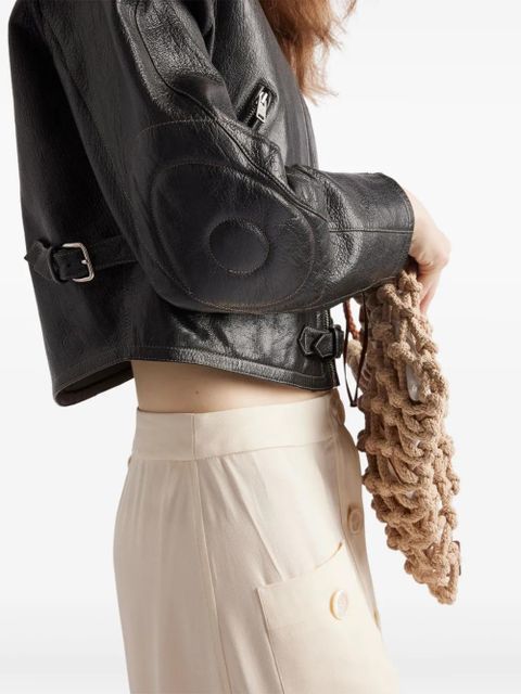 Prada leather jacket - Black