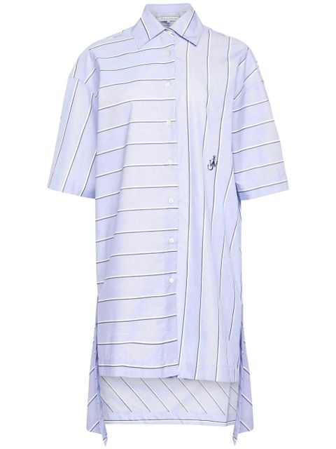 JW Anderson high-low hem shirt dress - Blue - zdjęcie produktu nr 1