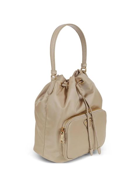 Prada top-handle leather shoulder bag - Neutrals