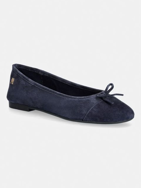 Tommy Hilfiger baleriny zamszowe HILFIGER SUEDE BALLERINA - zdjęcie produktu nr 1
