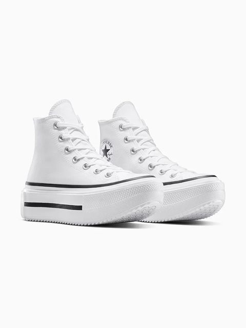 Converse trampki Chuck Taylor All Star Lift Double Stack unisex kolor biały A12976C