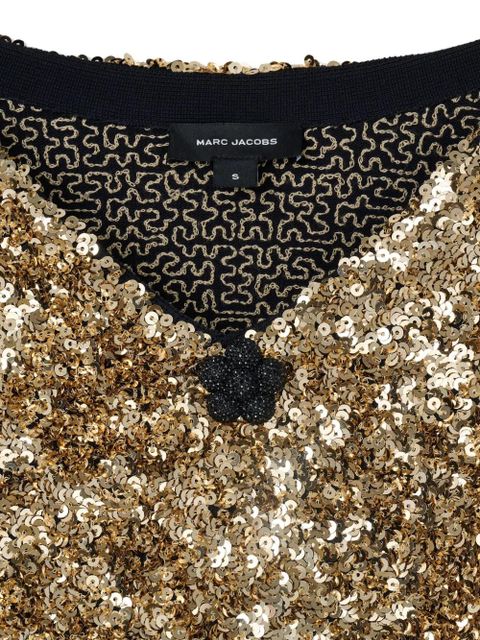 Marc Jacobs sequin-embellished mini dress - Gold