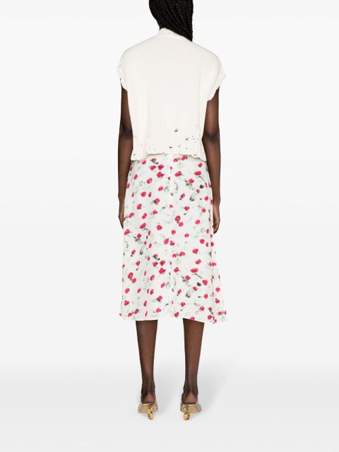 Marni cropped distressed jumper - White - zdjęcie produktu nr 2