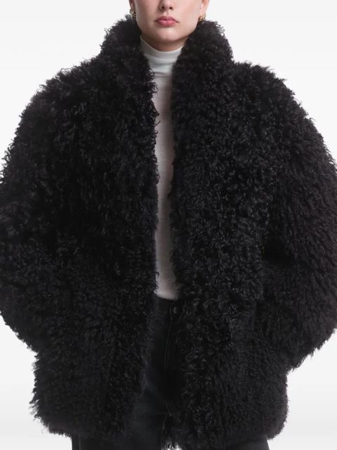 Nour Hammour Amara collarless jacket - Brown