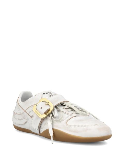 Miu Miu Gymnasium leather sneakers - Neutrals - zdjęcie produktu nr 2