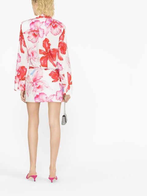 The Attico Margot floral-print minidress - Pink - zdjęcie produktu nr 2