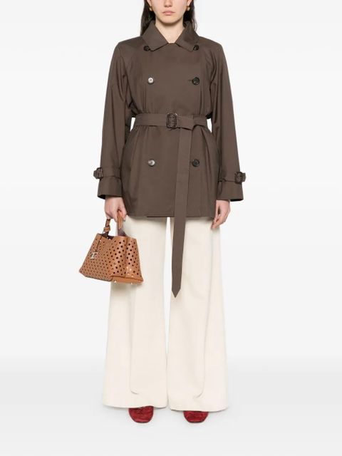 Max Mara MTCCALLE buttoned belted coat - Brown - zdjęcie produktu nr 2