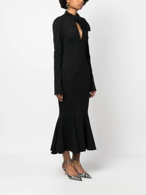 The Attico Isabel open-back midi dress - Black