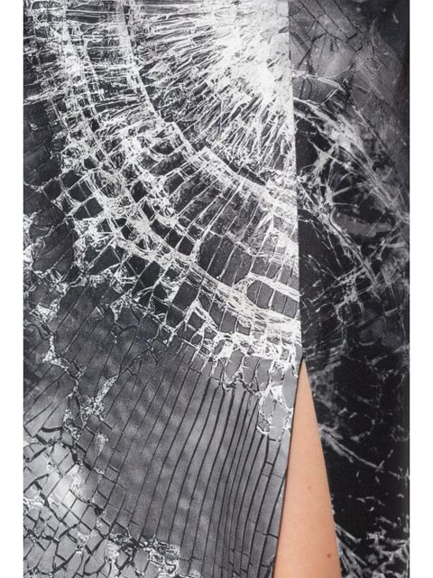 Alexander McQueen abstract-print skirt - Black