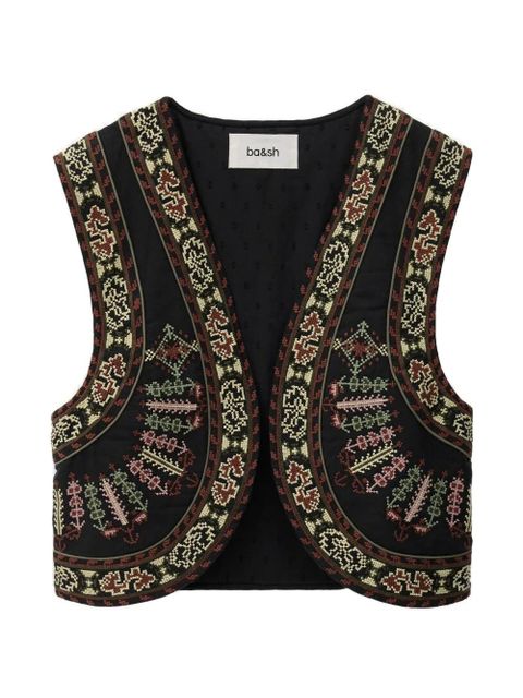 Ba&Sh embroidered vest - Black - zdjęcie produktu nr 1