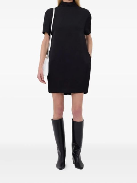 LouLou de Saison Elton mock-neck short-sleeve dress - Black