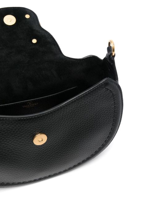 Valentino Garavani VLogo Signature-plaque shoulder bag - Black