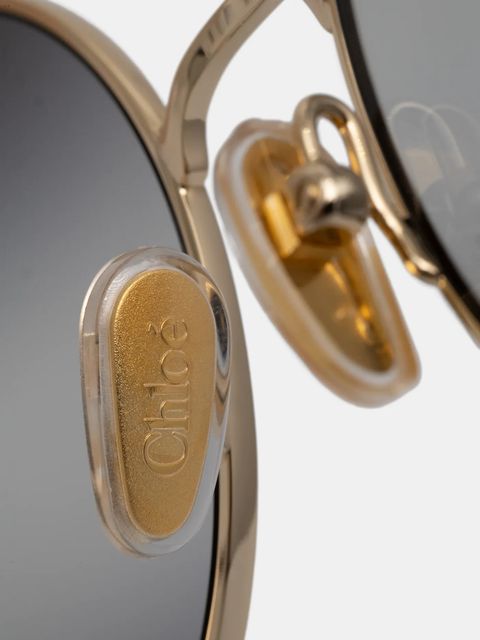 Chloé okulary przeciwsłoneczne damskie kolor złoty CH0281S