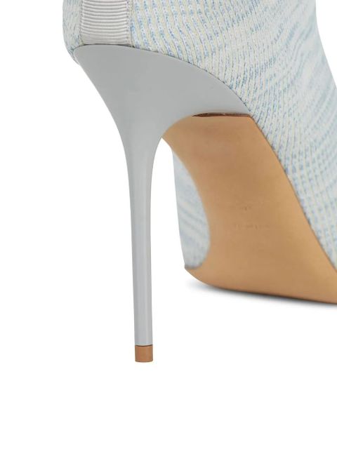 Balmain Skye 95mm knit ankle boots - Blue