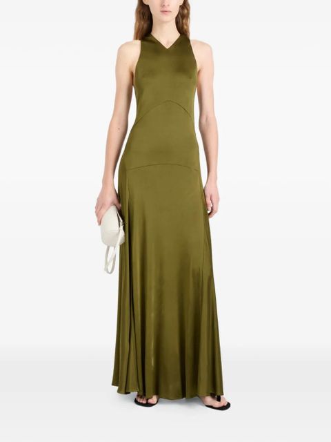 Proenza Schouler Naia V-neck maxi dress - Green - zdjęcie produktu nr 2