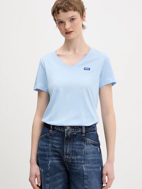 Hugo Blue t-shirt bawełniany Classic V_B - zdjęcie produktu nr 1