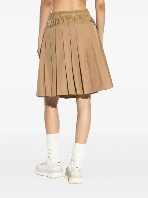 Moncler drawstring-waist pleated skirt - 238 BEIGE