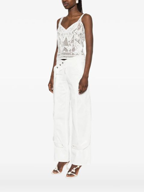 Blumarine lace top - White