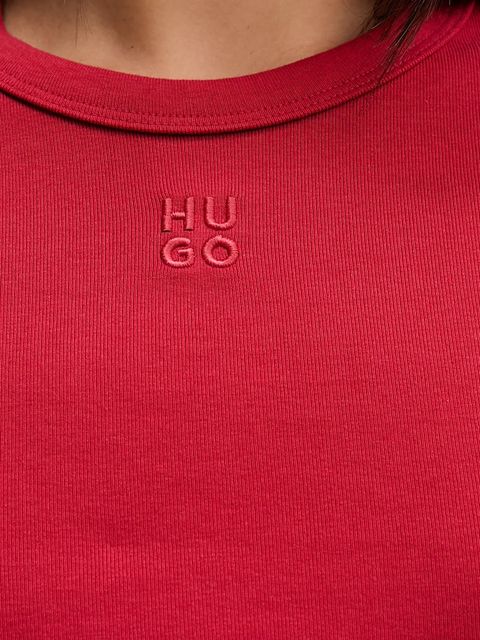HUGO longsleeve damski kolor czerwony 50518378