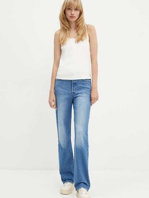 Levi's jeansy RIBCAGE FULL LENGTH damskie high waist 79078 - zdjęcie produktu nr 2