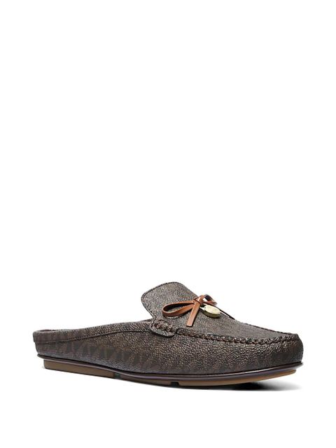 Michael Kors Greta monogram-pattern mules - Brown - zdjęcie produktu nr 2