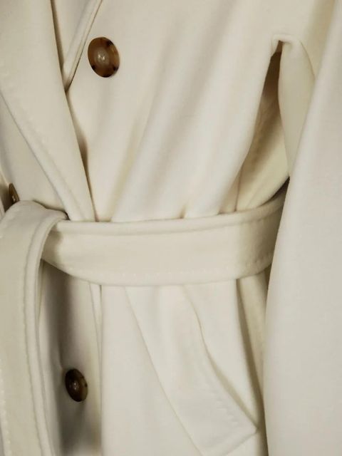 Max Mara buttoned belted coat - White - zdjęcie produktu nr 2