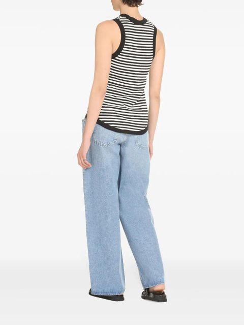 Saint Laurent striped tank top - Black