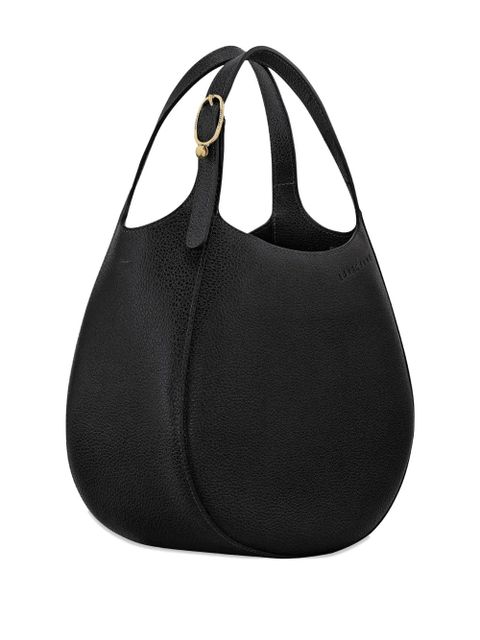 Longchamp small grained-leather handbag - Black