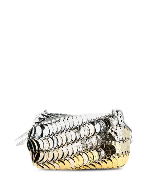 Rabanne leather shoulder bag - Silver