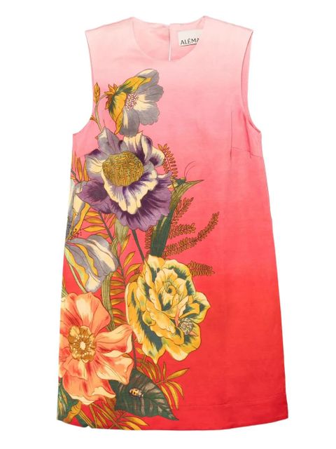 ALEMAIS Inez ombre floral mini dress - Pink - zdjęcie produktu nr 1