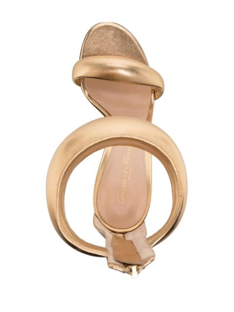 Gianvito Rossi Bijoux 100mm leather sandals - Gold