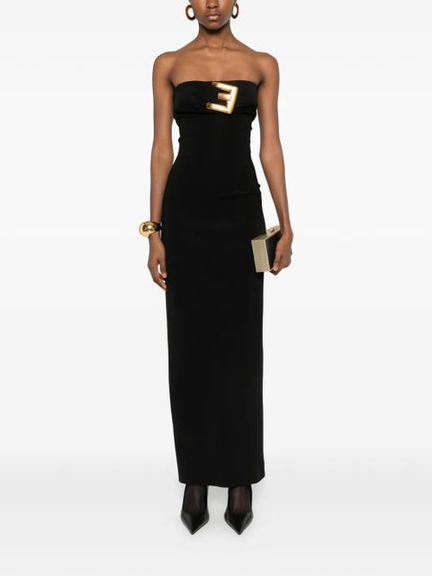 Balmain strapless maxi dress - Black - zdjęcie produktu nr 2