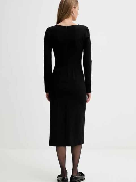 Liviana Conti sukienka kolor czarny midi prosta L5WI36