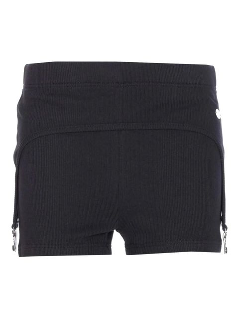 Jean Paul Gaultier ribbed-garter shorts - Black - zdjęcie produktu nr 1