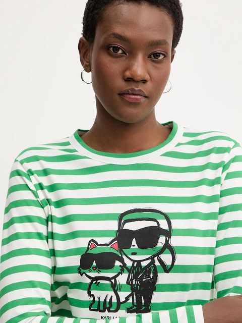 Karl Lagerfeld longsleeve bawełniany IKON - zdjęcie produktu nr 2