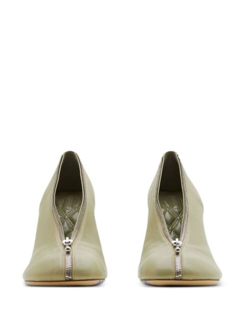 Burberry Baby Zip 100mm leather pumps - Green - zdjęcie produktu nr 2