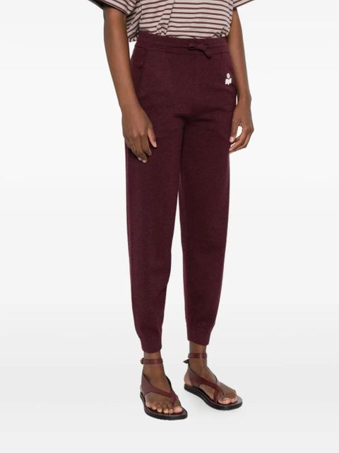 MARANT ÉTOILE embroidered logo drawstring track pants