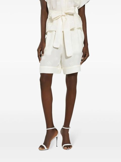 Dolce & Gabbana DNA logo-print shorts - White