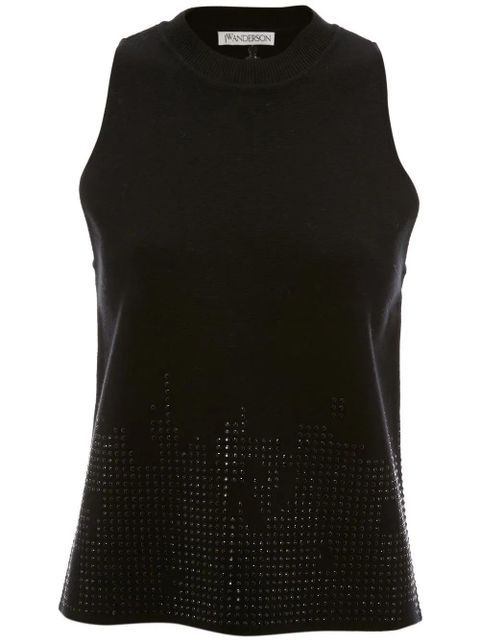 JW Anderson studded knitted tank top - Black - zdjęcie produktu nr 1