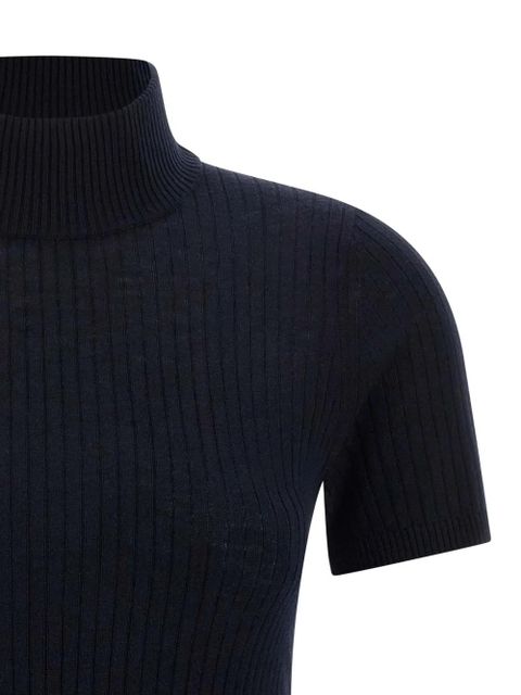 Max Mara Janagy ribbed high-neck sweater - Blue