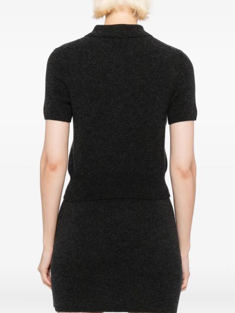 Alexander Wang logo-patched top - Grey