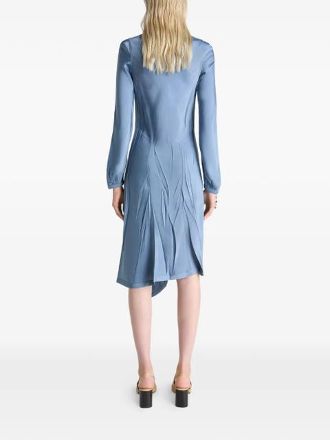 LEMAIRE pleated bias day dress - Blue