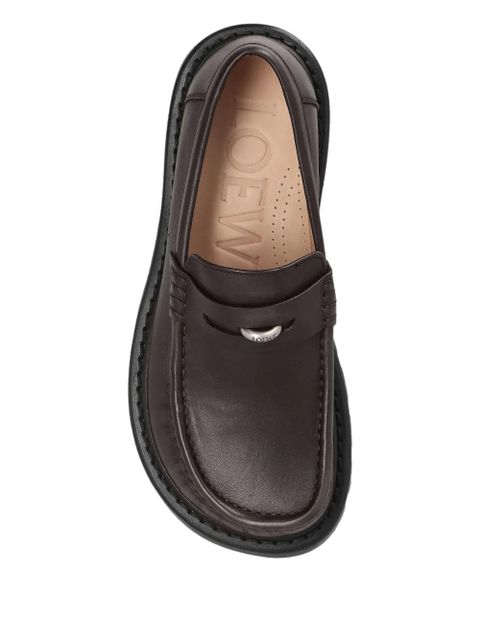LOEWE 50mm lug-sole loafers - Brown